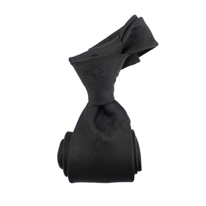 Trung Quốc bán buôn Cà vạt handmade 100% Lụa dệt biểu tượng tùy chỉnh vuông la bàn Mason freemason Mens giai điệu màu đen trên giai điệu <span class=keywords><strong>masonic</strong></span> quan hệ - Product Image 2