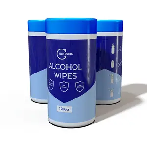 OEM Bulk Wholesale Customized Private Label Isopropy 75% Alcohol Wipes Disposable Barrel Disinfecting Wet Wipes