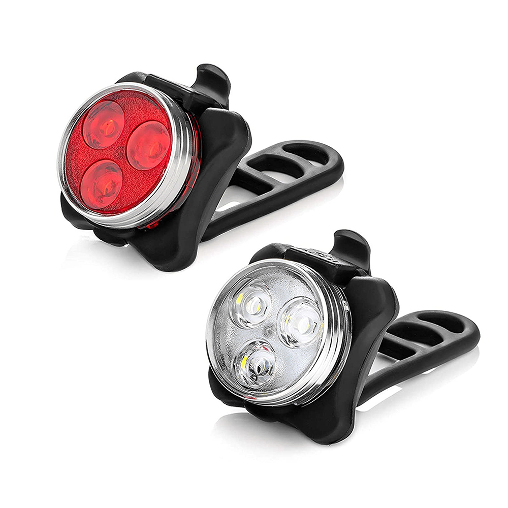 Комплект велосипедных фонарей VCAN, уличный водонепроницаемый светодиодный передний и задний фонарь с перезаряжаемой батареей и длительным временем работы