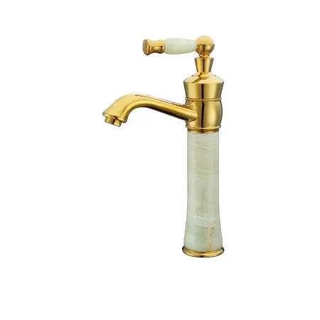 Messing wasserhahn gold platte Jade becken Wasserhahn