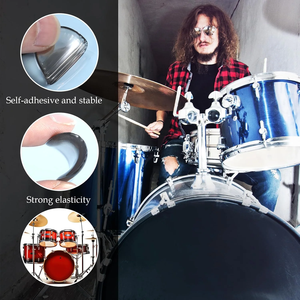 6pcs 12pcs Drum Muted Gel Pad Silicone Jazz Snare Drum Muffler Cover Cap for Jazz Snare Electronic Dumb Drum Accessories - Product Image 6