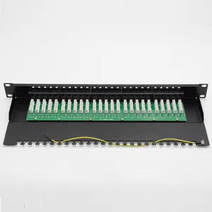 Cat3 ses UTP 50Port telefon Patch Panel 110 veya LSA RJ11 Patch Panel