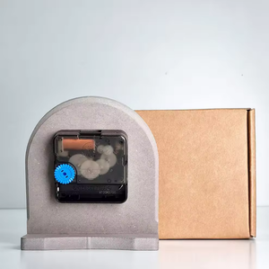 EMAF Hotel Room Nordic Silent Analog Classroom Quiet Hands Quartz Mini Wooden Battery Modern Shelf Desk Table <strong>Mantel</strong> <strong>Clock</strong> - Product Image 6