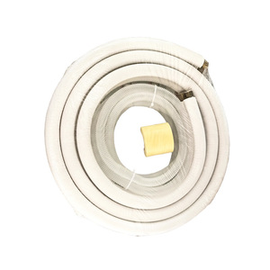 Tuyau d'extension de climatisation Baoyuan 1P 1.5P 2P isolé sans soudure blanc gaufré - Product Image 1