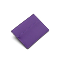 Dompet Kartu Perjalanan Elegan Bergaya Kasual, Dompet Lipat Pendek Warna Ungu dari Kulit PU, Tempat Kartu Kredit Tipis