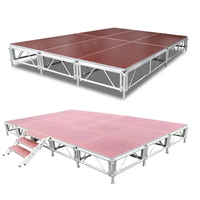 Scène mobile portable en aluminium pour événements en plein air, concerts, danse, expositions, 1,22*1,22m ou 1,22*2,44m, à vendre
