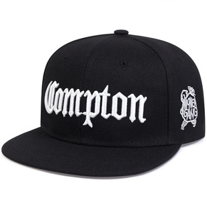 Casquette ajustable en tissu acrylique à visière plate pour homme, style hip-hop tendance, pour adultes, street dance, toutes saisons, inspirée de Compton, style euro-américain - Product Image 5