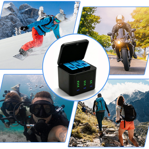 <span class=keywords><strong>Batterie</strong></span> d'action Enduro 2100 mAh pour GoPro <span class=keywords><strong>Hero</strong></span> 13 <span class=keywords><strong>Black</strong></span> avec étui de charge USB-C, longue autonomie, résistante au froid, OEM - Product Image 5