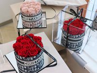 Bouquet de fleurs immortelles fait main, rose préservée pour la Saint-Valentin, la fête des mères, Noël et les cadeaux du Nouvel An