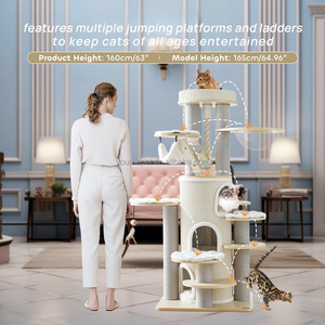 Factory Supply Customized <strong>Cat</strong> <strong>Tree</strong> Tower Multi-Level <strong>Large</strong> <strong>Cat</strong> Climbing <strong>Tree</strong> with Sisal Posts Hammock Bed Condo for Maine Coon - Product Image 4