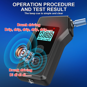 Détecteur d'alcool numérique sans fil à écran LCD, éthylotest haute précision, réponse en 5 secondes, conception sans soufflet pour la circulation routière - Product Image 1