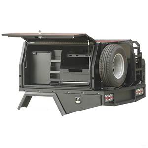 แพ็คเกจหลังคากระบะอลูมิเนียมคุณภาพสูง แบบดูอัลแค็บ พร้อมคุณสมบัติล็อคได้ ผิวเคลือบสีฝุ่น รับผลิตแบบ OEM รุ่น HR-UT-W Herui - Product Image 1