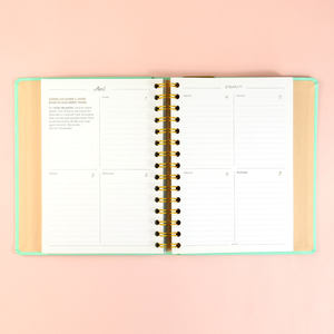 Planificador de tapa dura con impresión personalizada 2025 2026 con pegatina, organizador de objetivos diarios, diario de oficina, <span class=keywords><strong>Agenda</strong></span>, planificador - Product Image 5