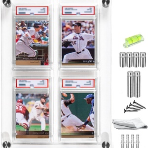 Wholesale Acrylic Graded Card <b>Case</b> Button Closure Multi Function Storage <b>Display</b> Holder Custom Logo Easy Assembly <b>Displays</b> - Product Image 1