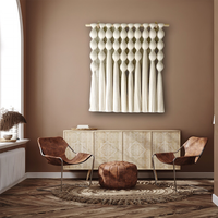 Nordic Style Bohemian Macrame Raumteiler Half Hitch Naturfaser Wandbehang für Wohnzimmer Geburtstags geschenk Idee