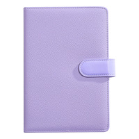 Carnet multicolore A5 en cuir PU, style macaron, avec fermeture magnétique, reliure cousue, idéal pour affaires, école, cadeau personnel