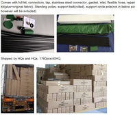Tangki Air Terpal PVC Fleksibel 750L, Tong Penampung Air Hujan Lipat, Pengumpul Air Hujan, Sistem Pengumpulan Air Hujan
