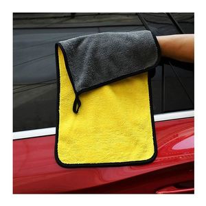 Serviette de nettoyage en microfibre corail pour voiture, absorbante et séchante, vente en gros - Product Image 1