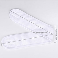 Bandeau de spa pour le visage avec logo personnalisé – Bandeau en tissu éponge extensible pour le bain, le maquillage et le sport