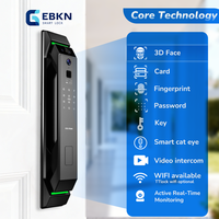 Serrure intelligente avec reconnaissance faciale 3D, empreinte digitale automatique, Tuya TTlock, clé NFC, stockage cloud pour porte en acier inoxydable, maison