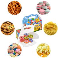 Boîtes cadeaux d'anniversaire en forme de melon de dessin animé, boîtes de bonbons en forme de bus scolaire, boîtes de friandises en forme de pastèque pour enfants, décorations de fête sur le thème du bus scolaire