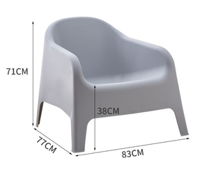 Vente en gros de canapé personnalisé en plastique PP vert noir avec design créatif pour le salon, le balcon et l'extérieur du <span class=keywords><strong>jardin</strong></span>. - Product Image 2