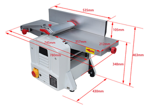 Machine à bois combinée 3-en-1 portable 8 pouces 5 kW : Raboteuse et Dégauchisseuse - Product Image 3