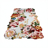 Süblimasyon Kilim Tarzı Polyester Yüksek Havlı Kapı Paspası Blanları, Kaymaz Noktalarla Noel Hediyeleri/Banyo/Mutfak Kullanımı İçin