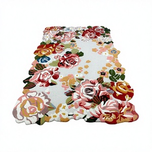 Tapis de porte vierges en polyester à poils longs style Kilim pour sublimation, avec points antidérapants, pour cadeaux de Noël/salle de bain/cuisine - Product Image 2