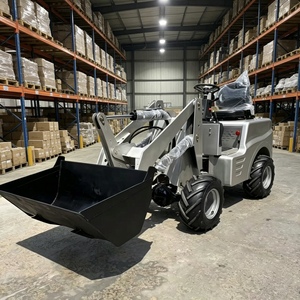 Brand New <b>Small</b> Mini Electric Battery 4 <b>Wheel</b> Drive Articulated Loader Made in China - Product Image 1