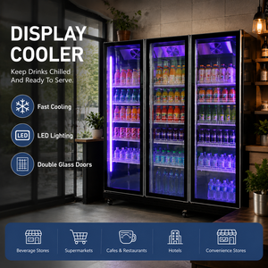 Enfriador de Bebidas Comercial, Enfriador de Vino, Refrigerador con Puerta de Vidrio, Refrigerador de Exhibición, Control Preciso de Temperatura, <span class=keywords><strong>Precio</strong></span> de Fábrica, Certificado CE - Product Image 1