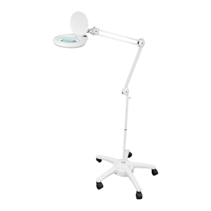 โคมไฟหมุนปรับระดับได้ ไฟ LED แบบตั้งพื้นพับได้ พร้อมแว่นขยาย - Product Image 1