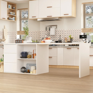 Gabinete de almacenamiento para comedor, Isla de cocina, mesa de comedor de madera, gabinetes de cocina, diseños modernos a la venta - Product Image 3