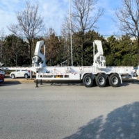 Bon prix, transport de conteneurs de 37 tonnes, élévateur latéral, remorque de camion lourd bien conçue, autochargeur