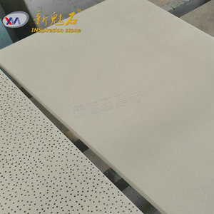 Nouvelles dalles de béton apparentes en matériaux de construction en pierre, 6 mm, absorption acoustique, panneau décoratif préfabriqué GRC pour intérieur et extérieur - Product Image 1