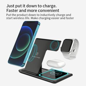 Soldes Exceptionnelles : Station de Recharge Sans Fil Portable 3-en-1 pour Smartphones, Support de Charge Pliable pour Montres et Bases de Recharge - Product Image 2
