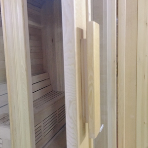 Belle salle de <span class=keywords><strong>sauna</strong></span> sec de chauffage électrique traditionnel extérieur en bois de cèdre rouge 6KW - Product Image 5