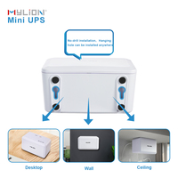 Mini UPS LED 5200mAh portabel Display tunggal 60Hz fase IoT sistem cerdas jaringan WiFi router tanpa gangguan catu daya