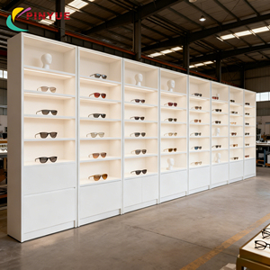 Vitrina de Madera para Exhibición de Gafas con Luz LED, Muebles para Ópticas, Equipo de Venta al por Menor, Vitrina Personalizada para Exhibición en Tiendas de Gafas - Product Image 1