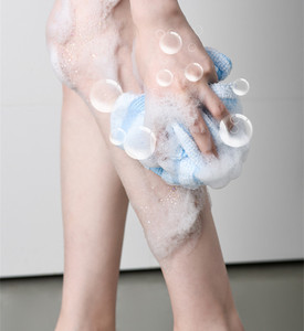 Toalla Exfoliante Corporal Larga de Fibra de Carbón, Estilo Coreano Moderno con Diseño de Cinturón para Sauna, Baño y Ducha - Product Image 3