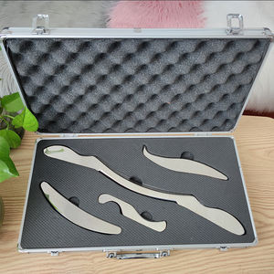 5 Buah Alat Pijat Pengerik Gua Sha Baja Tahan Karat untuk Alat Terapi Fisik Jaringan Lunak Tubuh IASTM <span class=keywords><strong>Guasha</strong></span> - Product Image 4