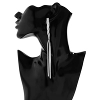 Nouveau collier géométrique exagéré en acier inoxydable plaqué or pour femme, avec chaîne serpent à pampilles, ensemble de bijoux sexy pour soirée et fiançailles