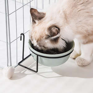 Gamelle <span class=keywords><strong>en</strong></span> céramique Doe pour chat et chien avec support suspendu anti-renversement et gamelle d'eau fixe pour chien - Product Image 5