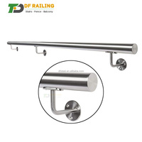 DF Acier inoxydable 316L Accessoires de balustrade en verre pour balcon, rail supérieur léger 48" 72" 96"