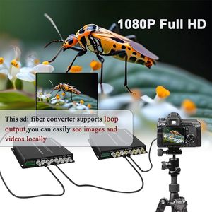 Convertitore in Fibra SDI HD 4 Canali 1080P 30Hz, Ricetrasmettitore Ottico SDI con Uscita Loop, Tally RS485, SDI su Fibra Monomodale 20km - Product Image 4