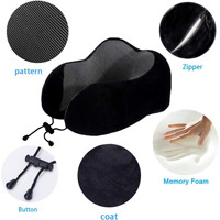 Oreiller de cou en mousse à mémoire de forme réglable, soutien de la tête, oreiller doux pour dormir et se reposer