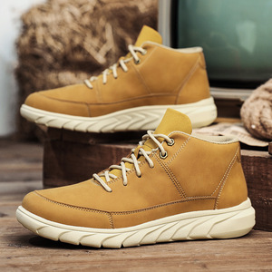 Nouvelles chaussures pour hommes de Quanzhou Fujian <span class=keywords><strong>Province</strong></span> rétro sport hiver bottes <span class=keywords><strong>en</strong></span> cuir chaussures de travail quotidien décontracté bottes de randonnée <span class=keywords><strong>en</strong></span> plein air - Product Image 5