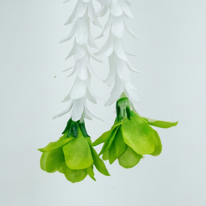 Artificial Green and <b>White</b> Flower Garland Decorative <b>Hanging</b> Floral Mala for Wedding Festival Temple Event Decoration - Product Image 2