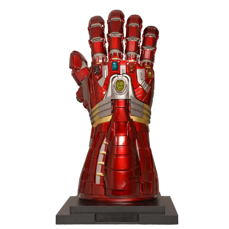 アベンジャーズアイアンマンメタルグローブインフィニティストーンズルミナス2.6kg40cmベースを含む