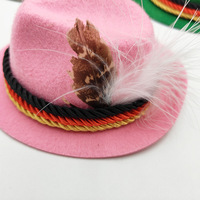 Sombrero de Vaquero Occidental con Diseño de Dibujos Animados del Festival de la Cerveza Alemán en México, Mini Sombrero para Mascotas, Protección Solar, Accesorios para Mascotas